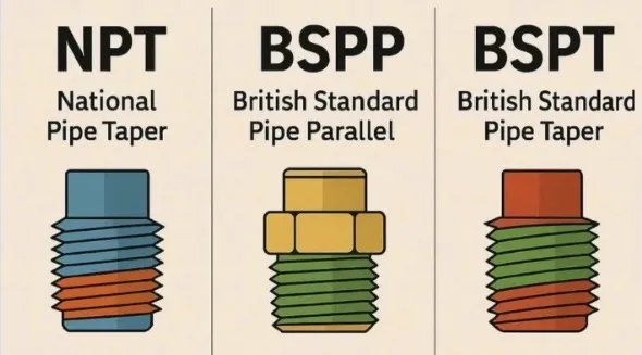 NPT vs BSPP vs BSPT