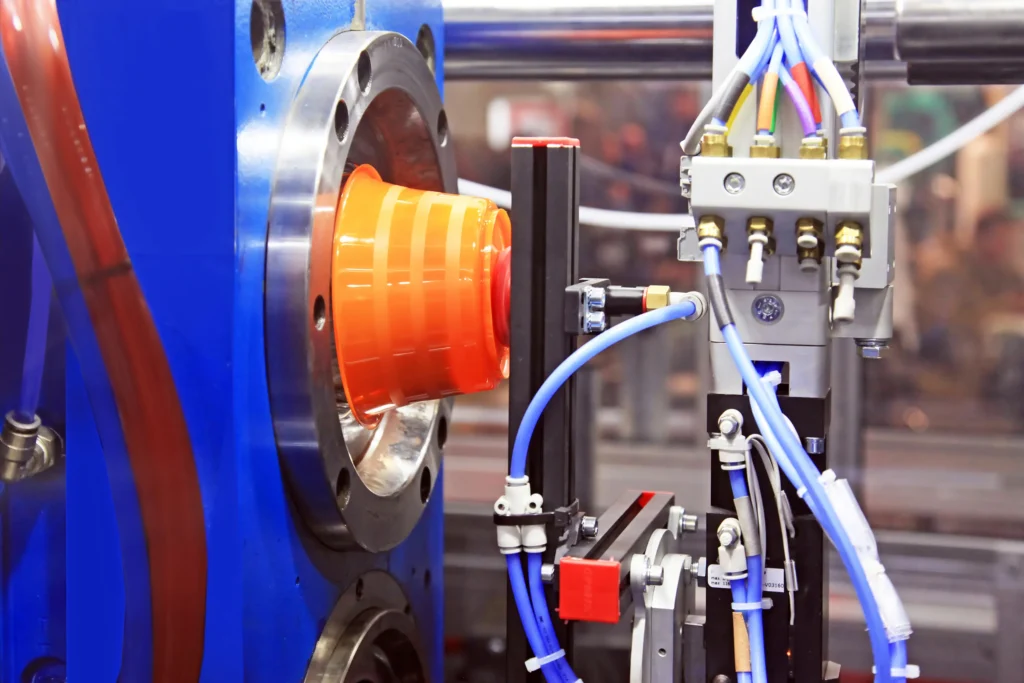 Industrial Equipment Automated Production with Pneumatic Tubing